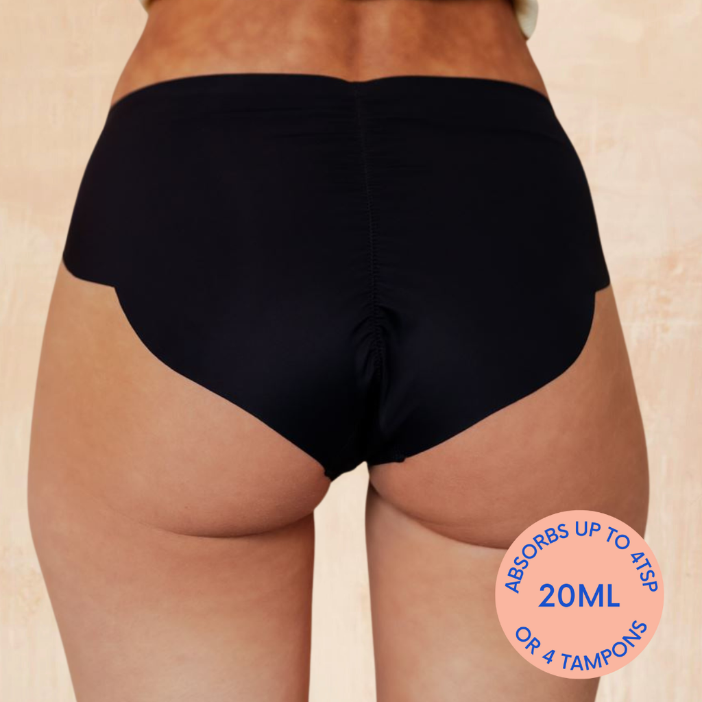 NIXI Body Carla Black High-Leg Leakproof Knickers