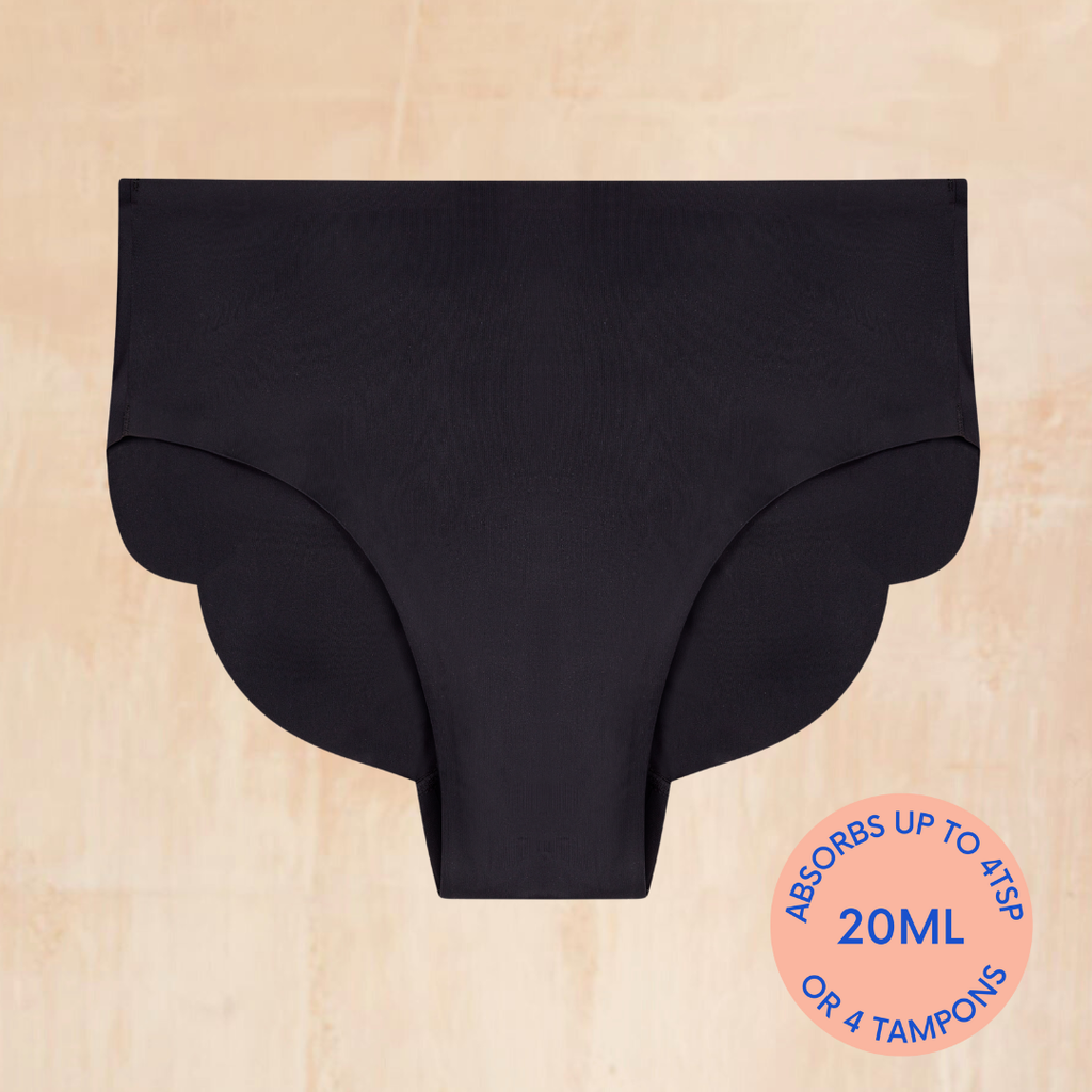 NIXI Body Carla Black High-Leg Leakproof Knickers