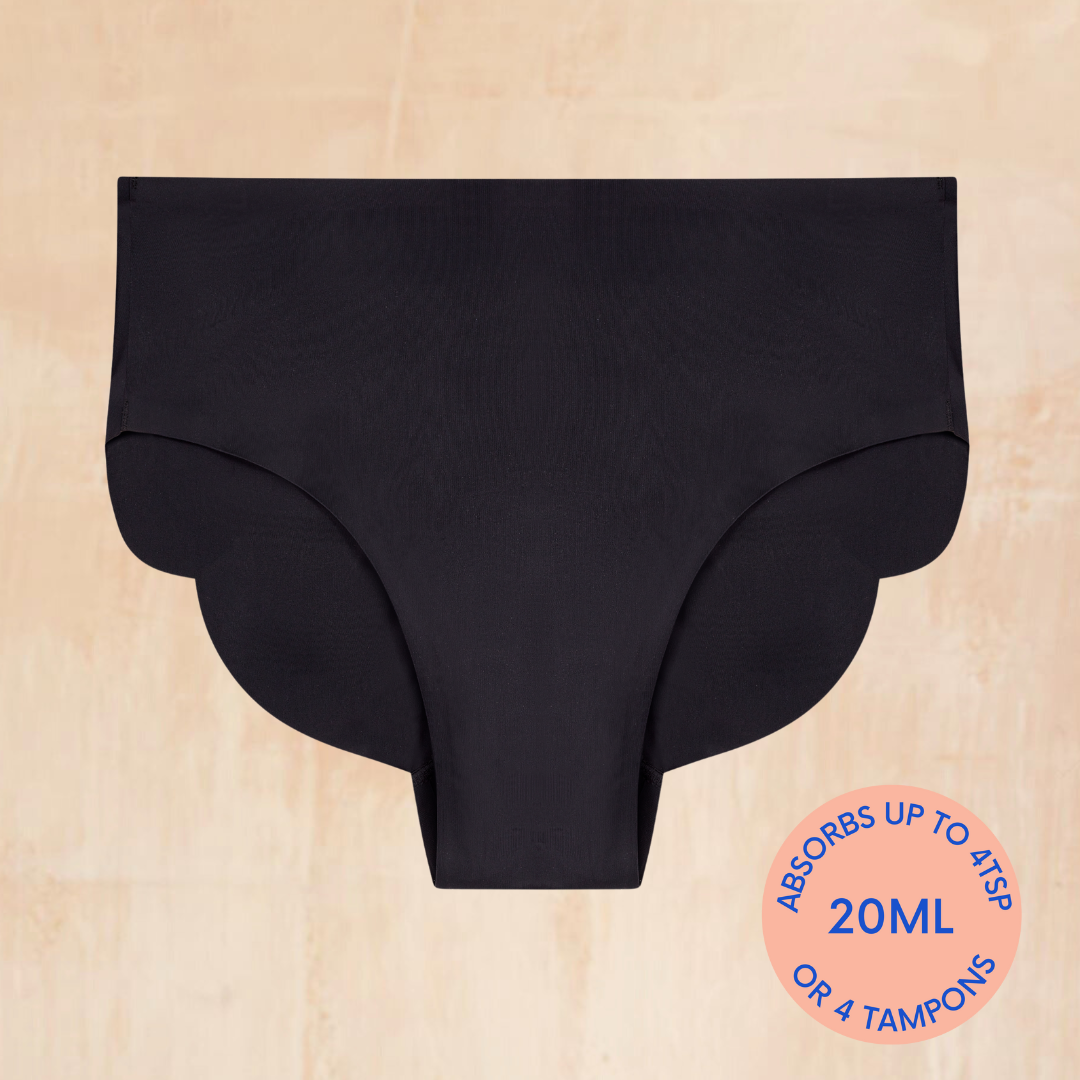 NIXI Body Carla Black High-Leg Leakproof Knickers