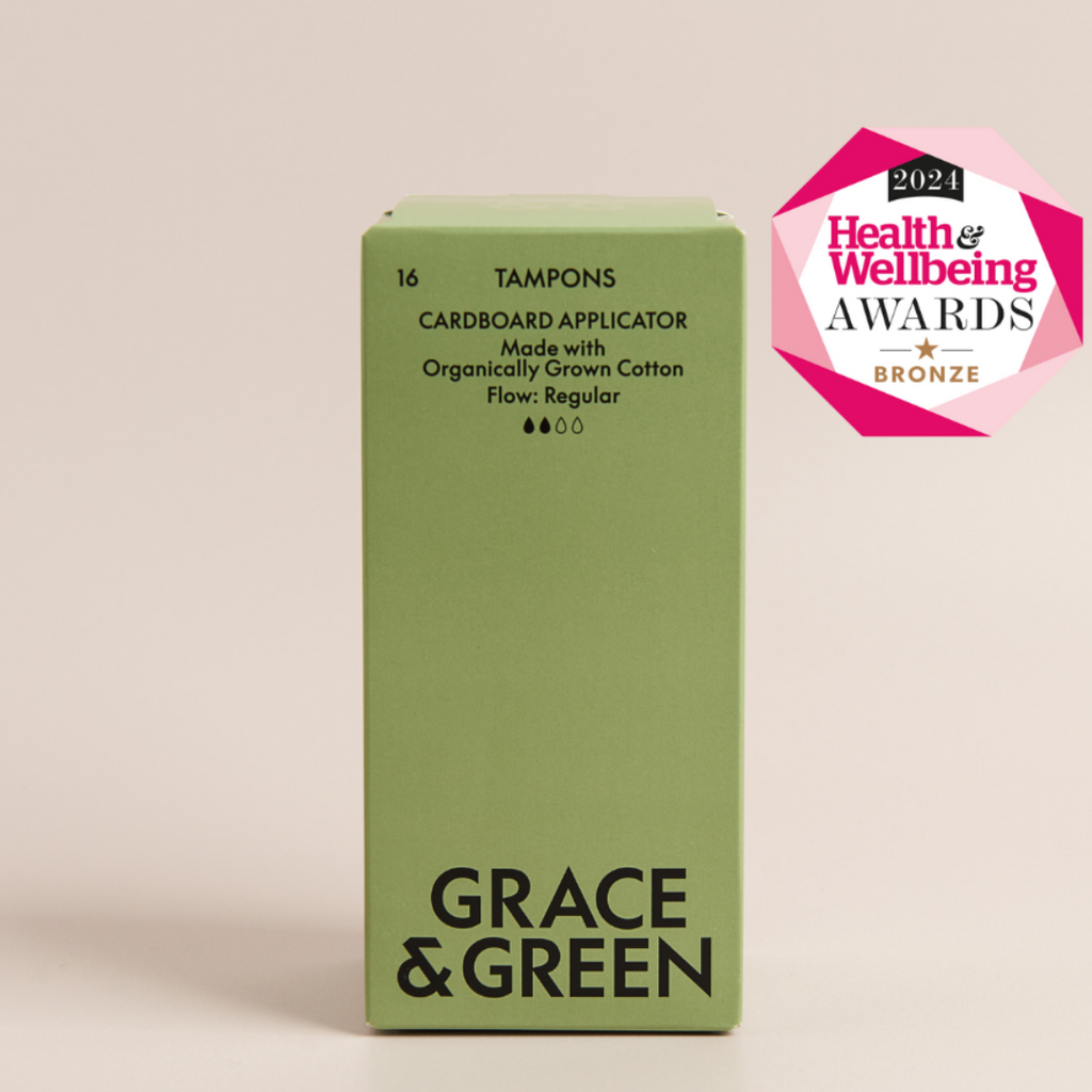 Grace & Green Organic Cotton Applicator Tampons- Regular