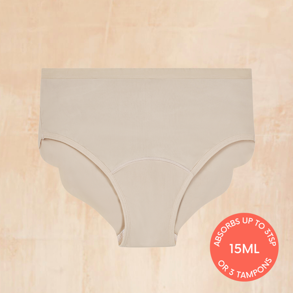 NIXI Body Susie Cream Mid-Rise Leakproof Knickers