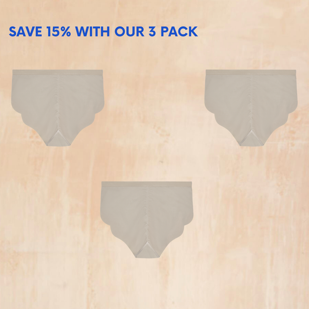 NIXI Body Susie Cream Mid-Rise Leakproof Knickers