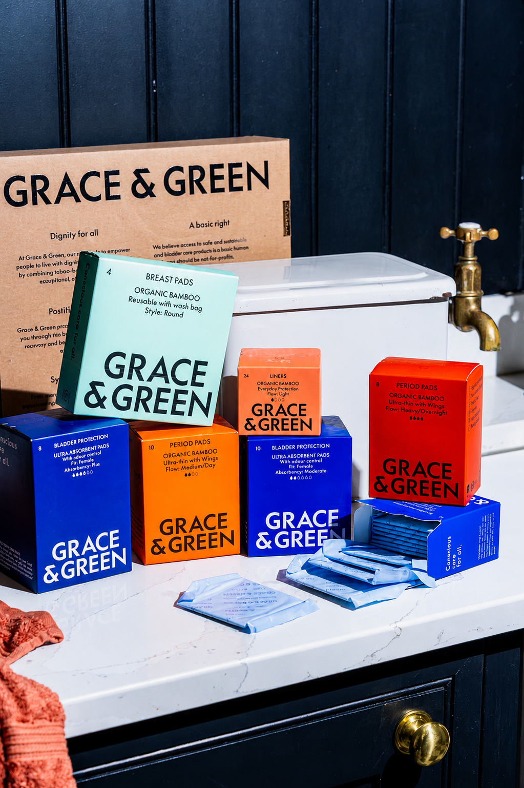 Grace & Green Postpartum Leaky Kit – Fourth Trimester Set