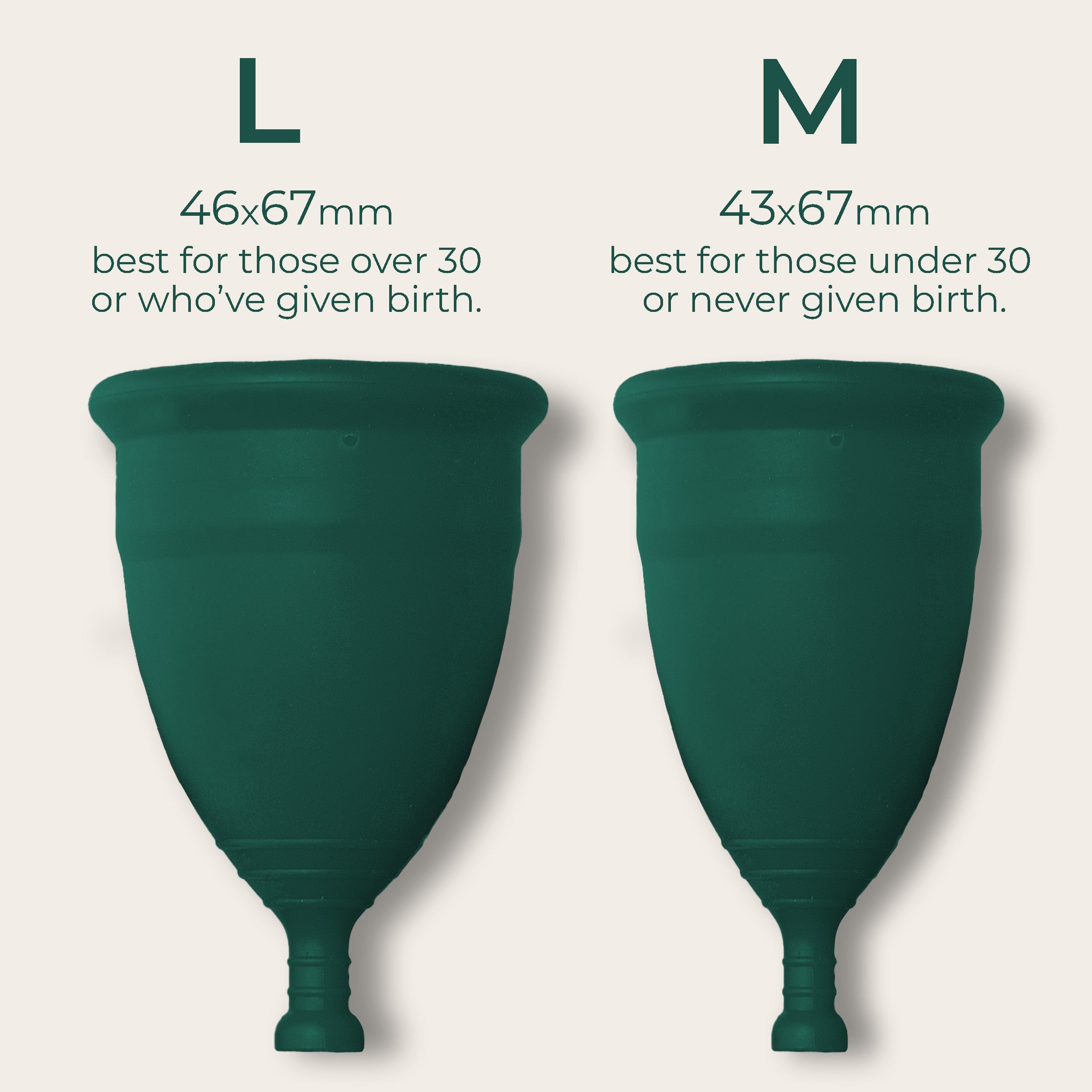 DAME Period Cup – Reusable, Medical-Grade, 2 Sizes
