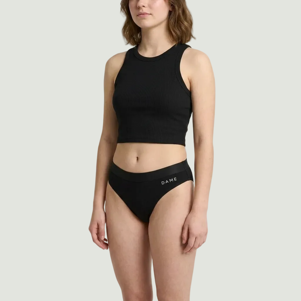 DAME Teen Period Pants – Organic Cotton, Bikini Fit