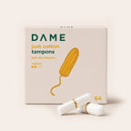 DAME Organic Cotton Tampons Value Pack – 3 Absorbencies