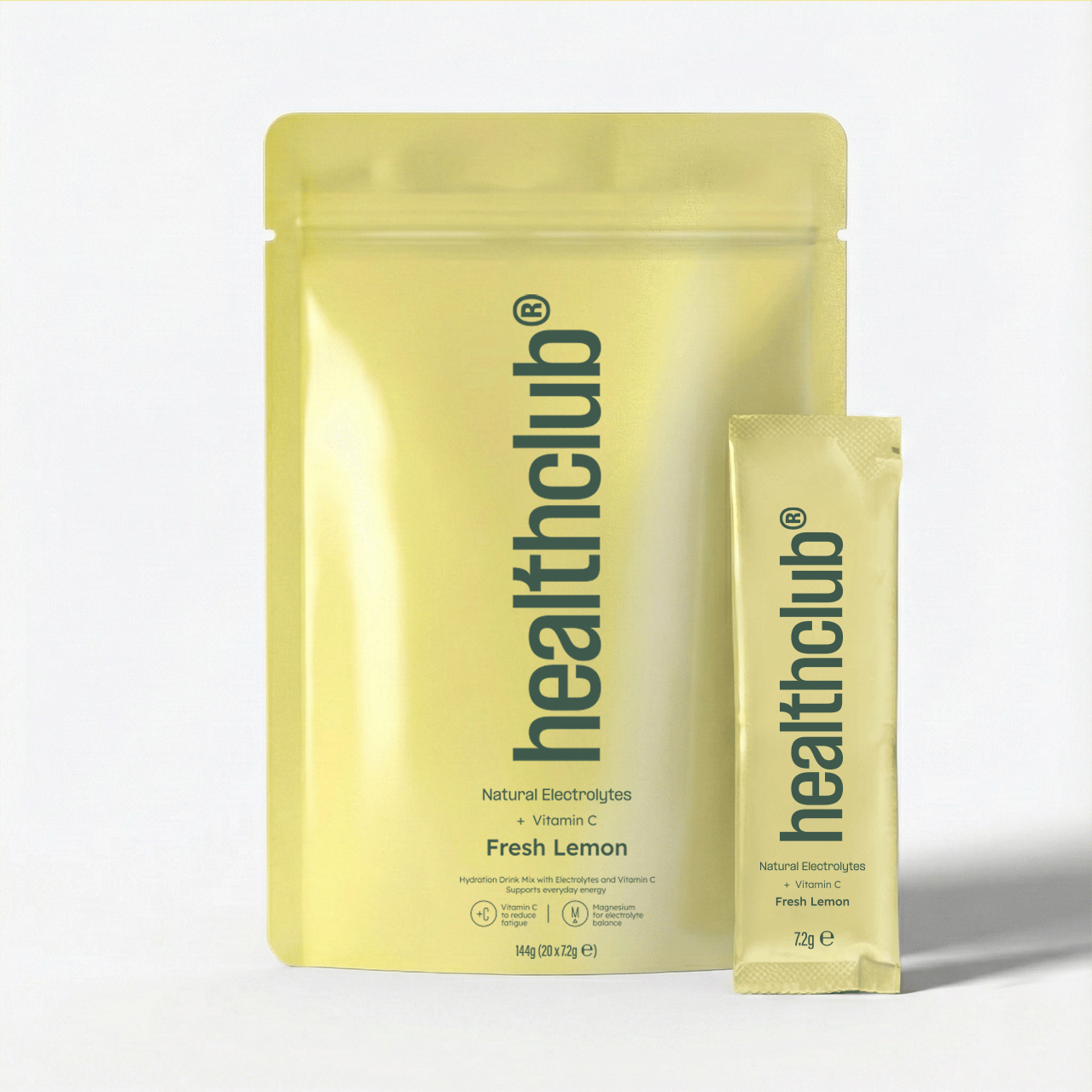 Healthclub Natural Electrolytes - Fresh Lemon (20 pack)