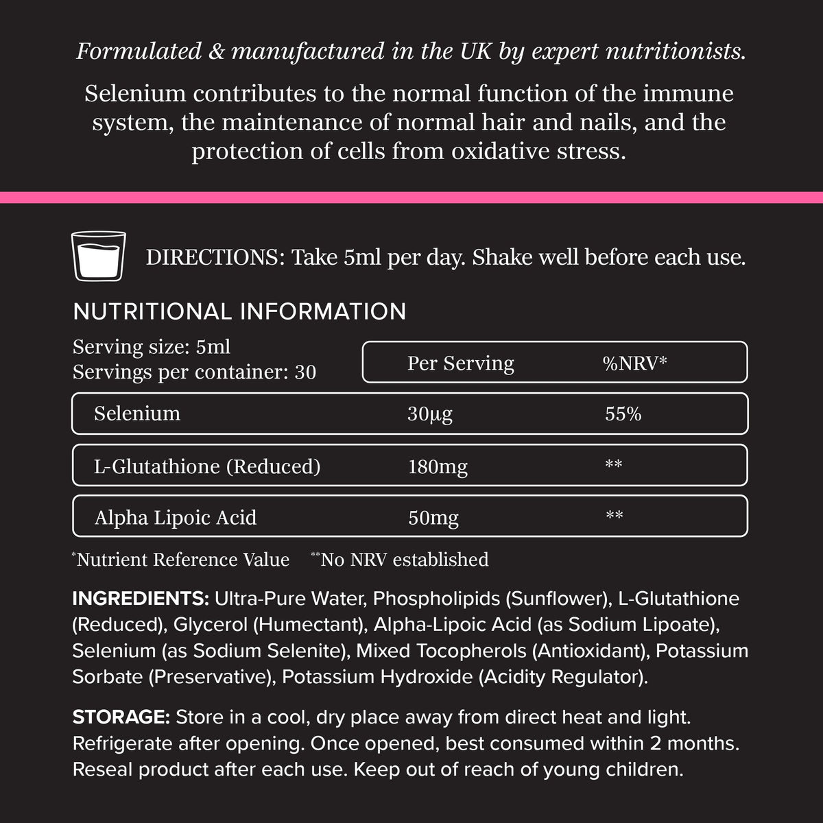 Meteron Labs Liposomal Glutathione + ALA & Selenium- 150ml