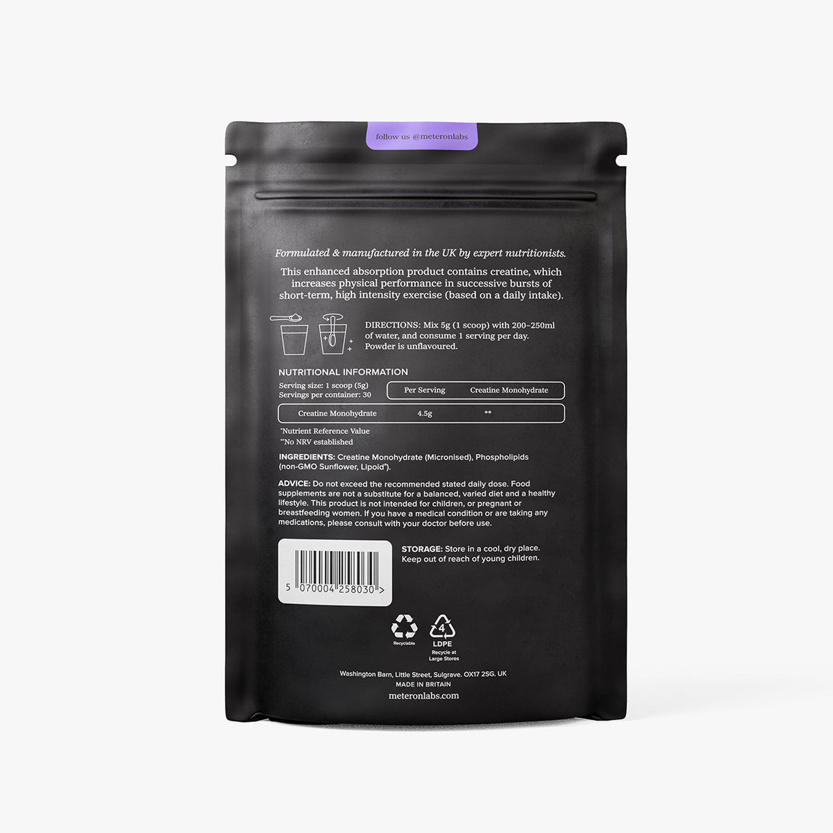 Meteron Labs Liposomal Creatine Monohydrate – 150g