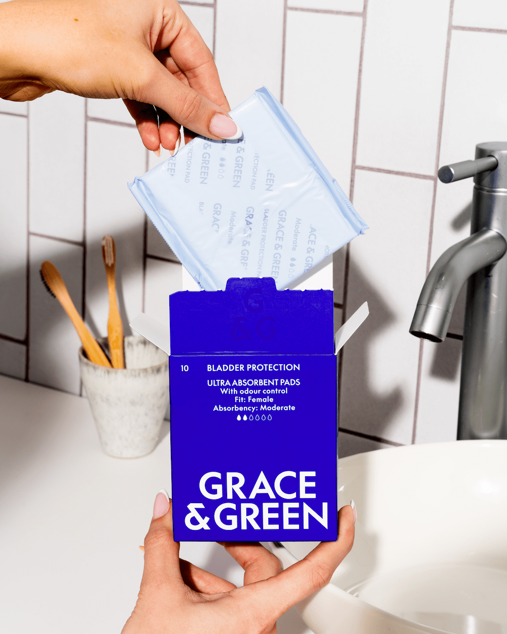Grace & Green Organic Bladder Protection Pads – Moderate