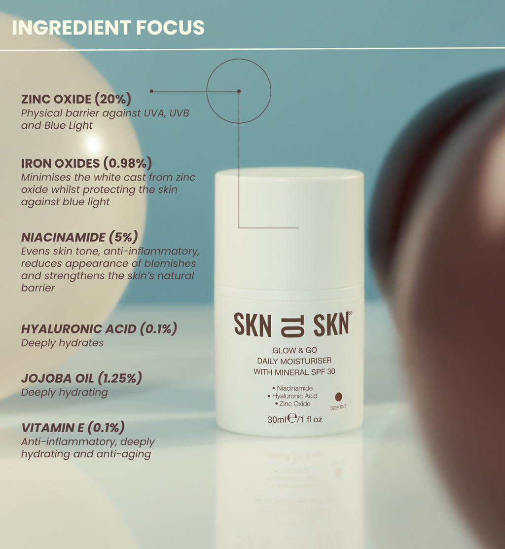Glow & Go Mineral SPF 30 Daily Moisturiser for Skin Care