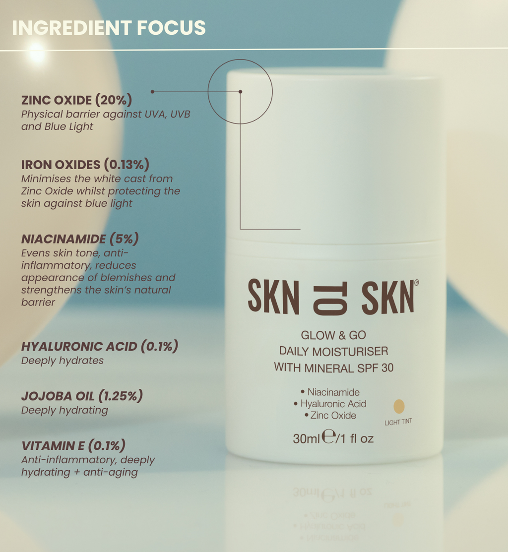 Glow & Go Mineral SPF 30 Daily Moisturiser for Skin Care