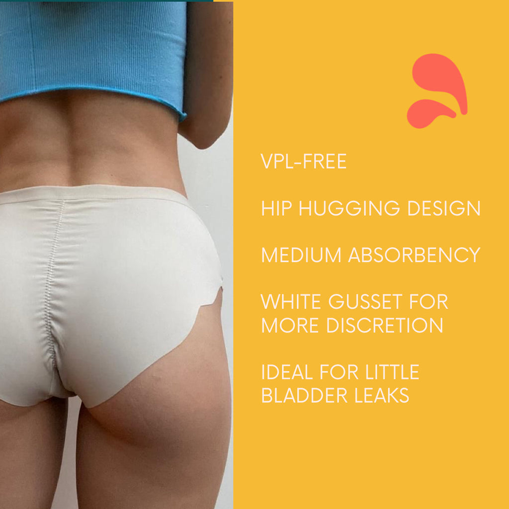 NIXI Body Susie Cream Mid-Rise Leakproof Knickers