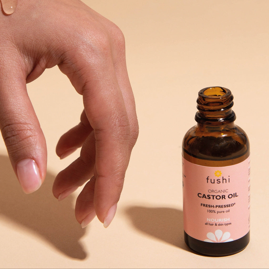 Fushi Pure Organic Castor Oil 30ml for Healthy Hair and Skin