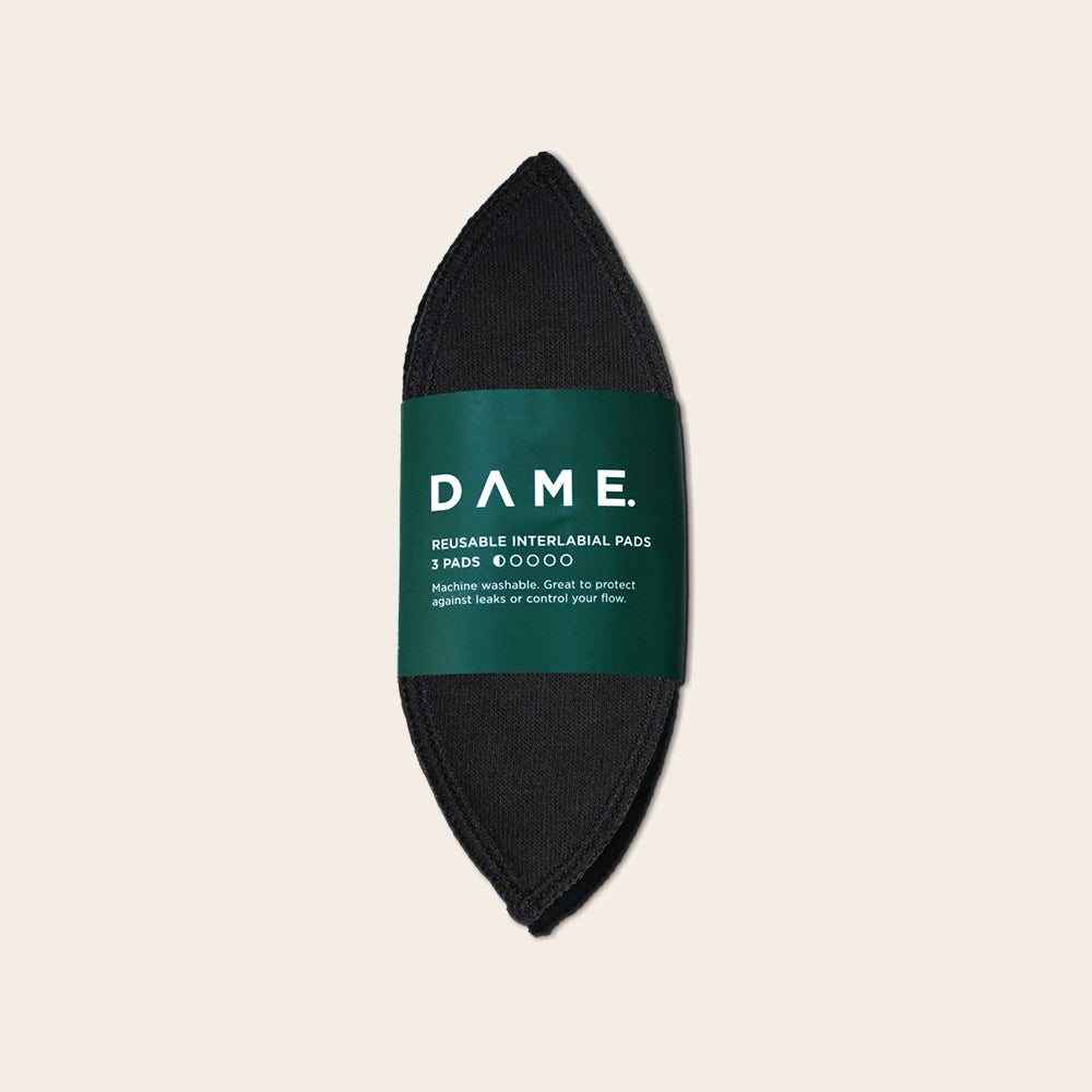 DAME Reusable Period Pads – Organic Cotton, 4 Sizes