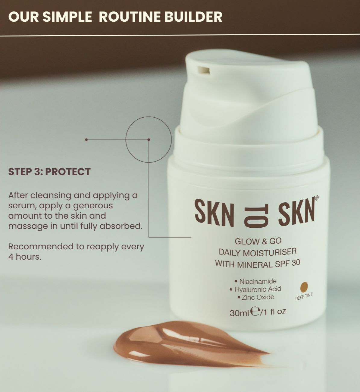 Glow & Go Mineral SPF 30 Daily Moisturiser for Skin Care