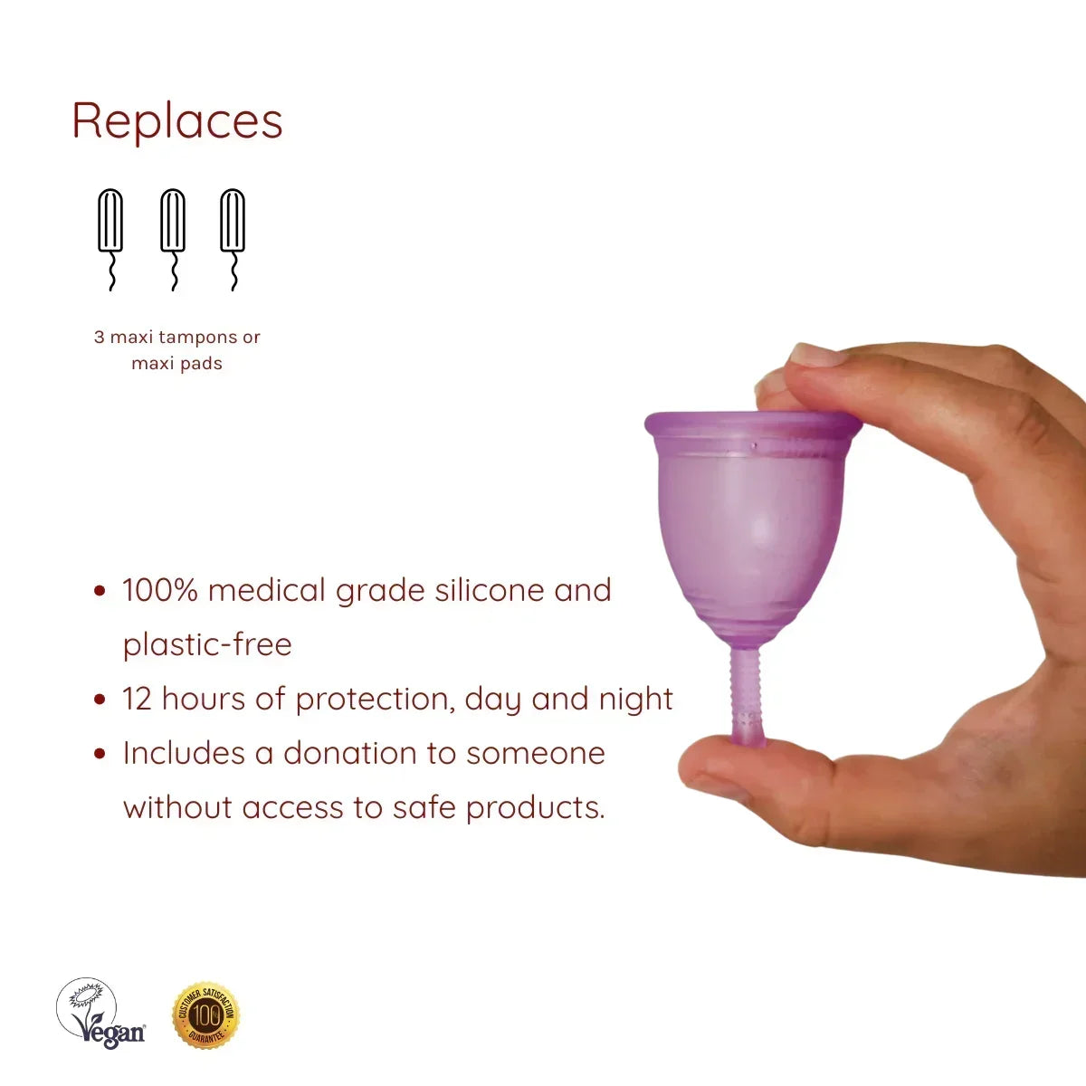 Premium Ruby Cup Menstrual Cup for Confident Period Protection