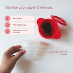 Ruby Steriliser for Faster and Safer Menstrual Cup Cleaning