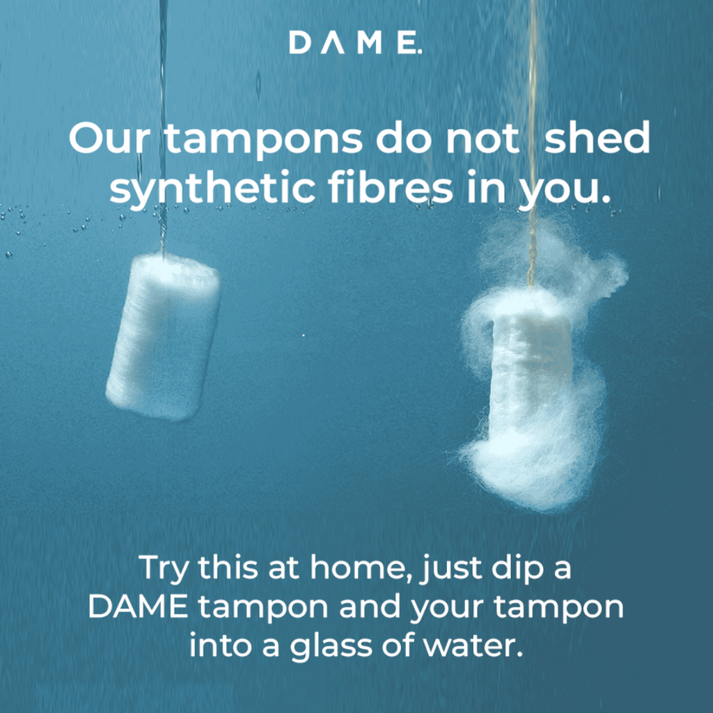 DAME Organic Cotton Tampons Value Pack – 3 Absorbencies