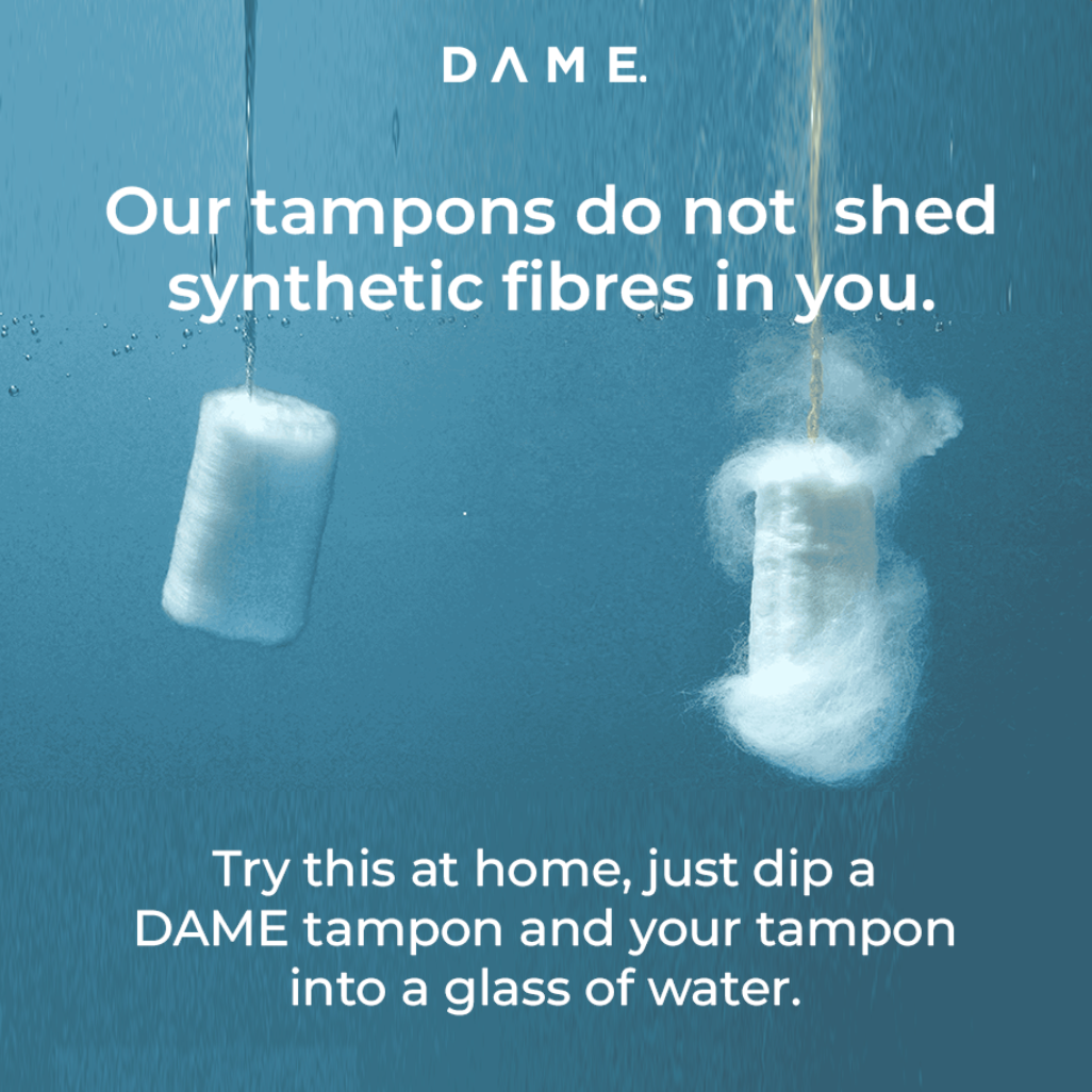 DAME Organic Cotton Tampons Value Pack – 3 Absorbencies