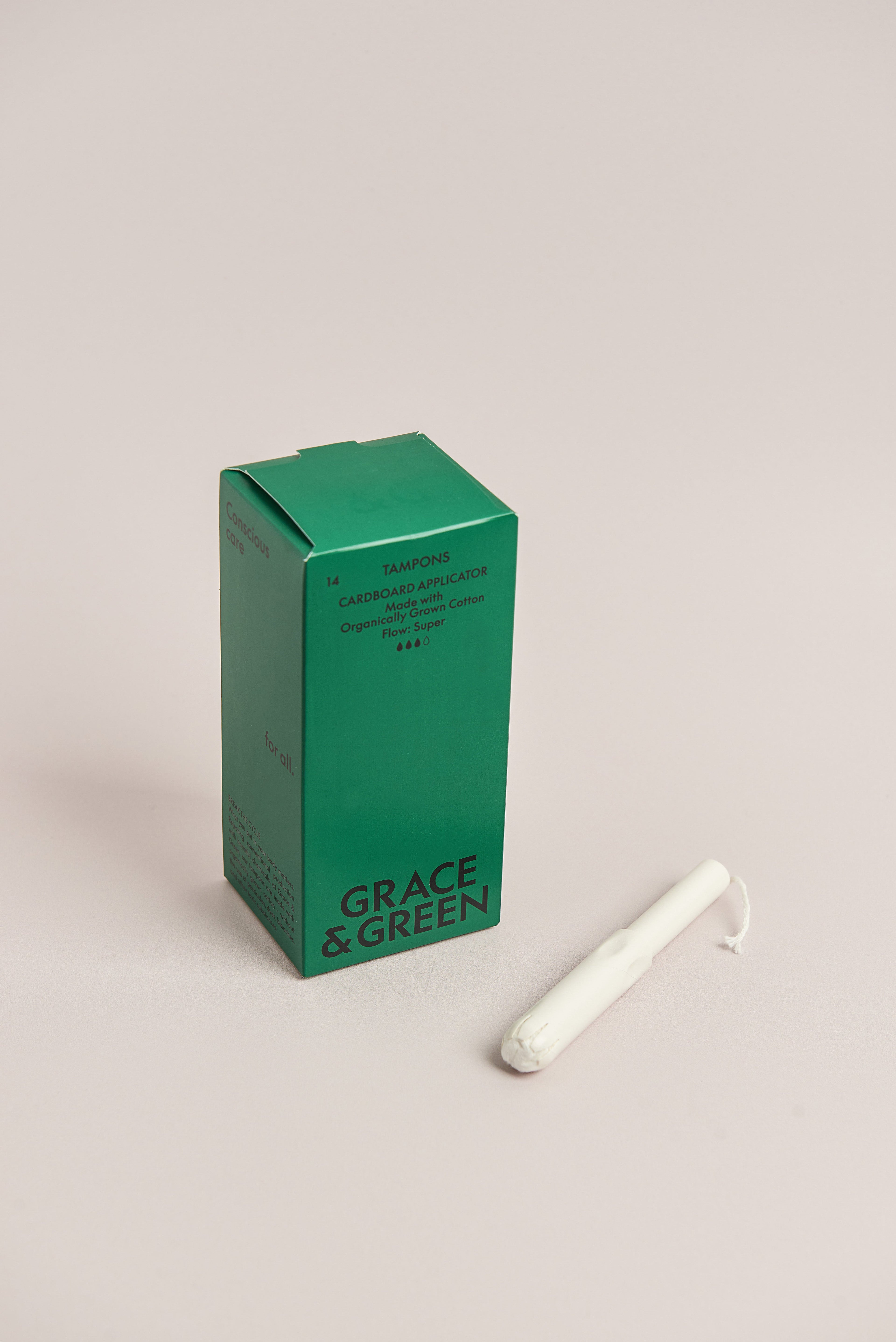 Grace & Green Heavy Flow Applicator Tampon & Pad Bundle