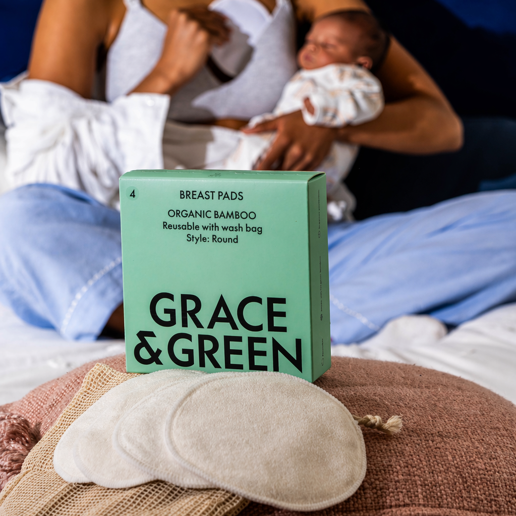 Grace & Green Organic Bamboo Reusable Breast Pads