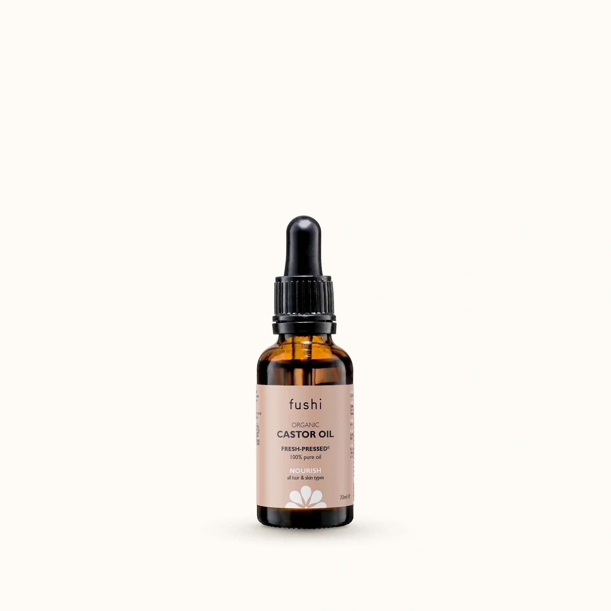 Fushi Pure Organic Castor Oil 30ml for Healthy Hair and Skin