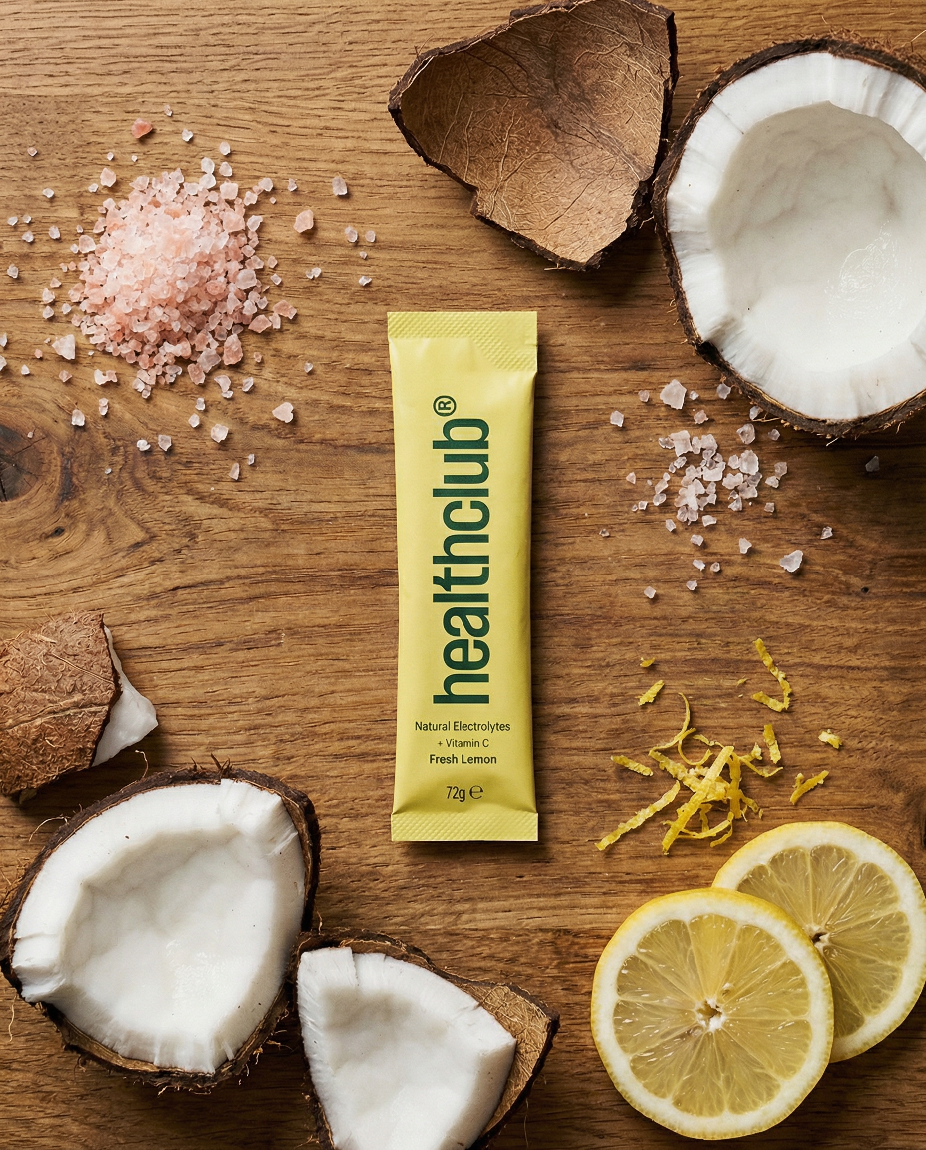 Healthclub Natural Electrolytes - Fresh Lemon (20 pack)