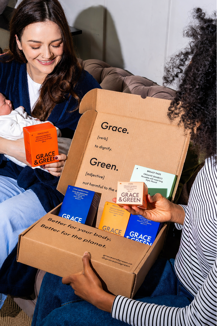 Grace & Green Postpartum Leaky Kit – Fourth Trimester Set